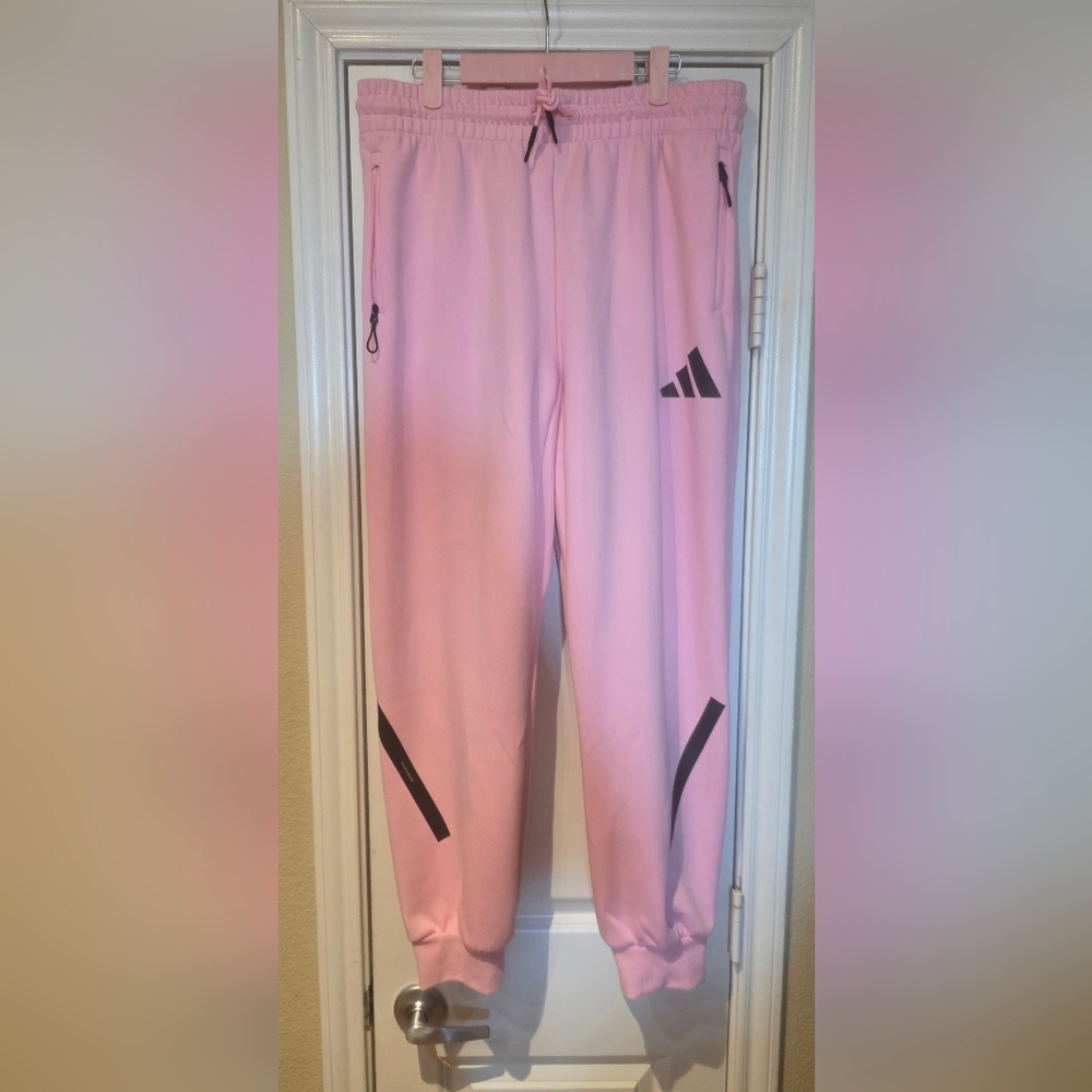 Adidas Woman's True Pink Jogger Pants (L)